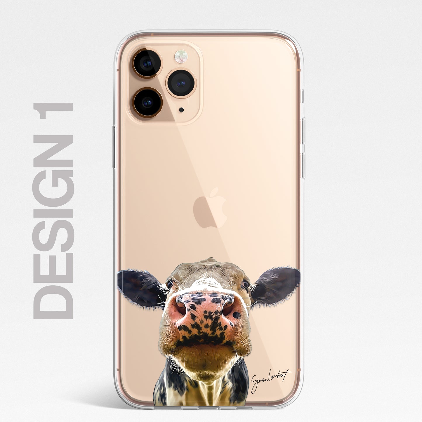 Forest Farm Animals Case Splatter Art CLEAR Phone Cover Case for iPhone 14 13 12